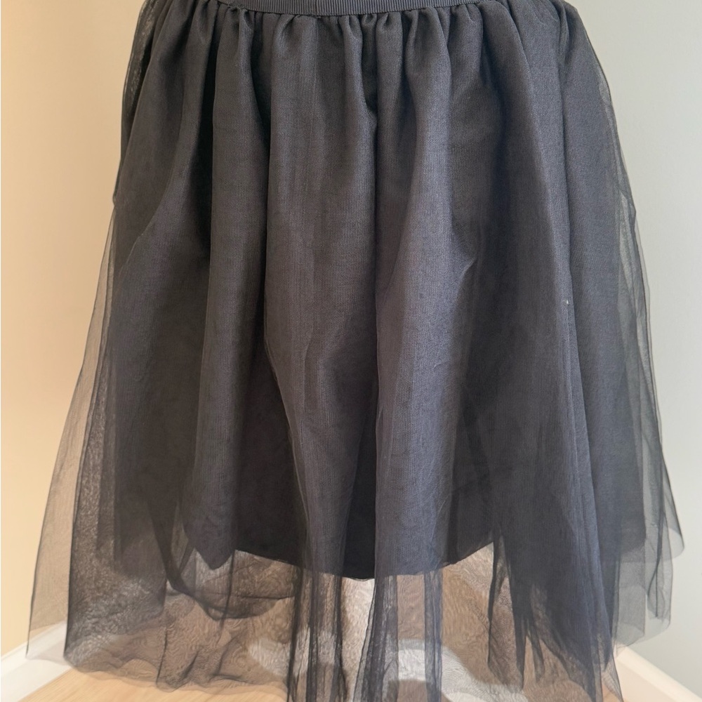 Lane Bryant Black Bubble Skater Midi Skirt